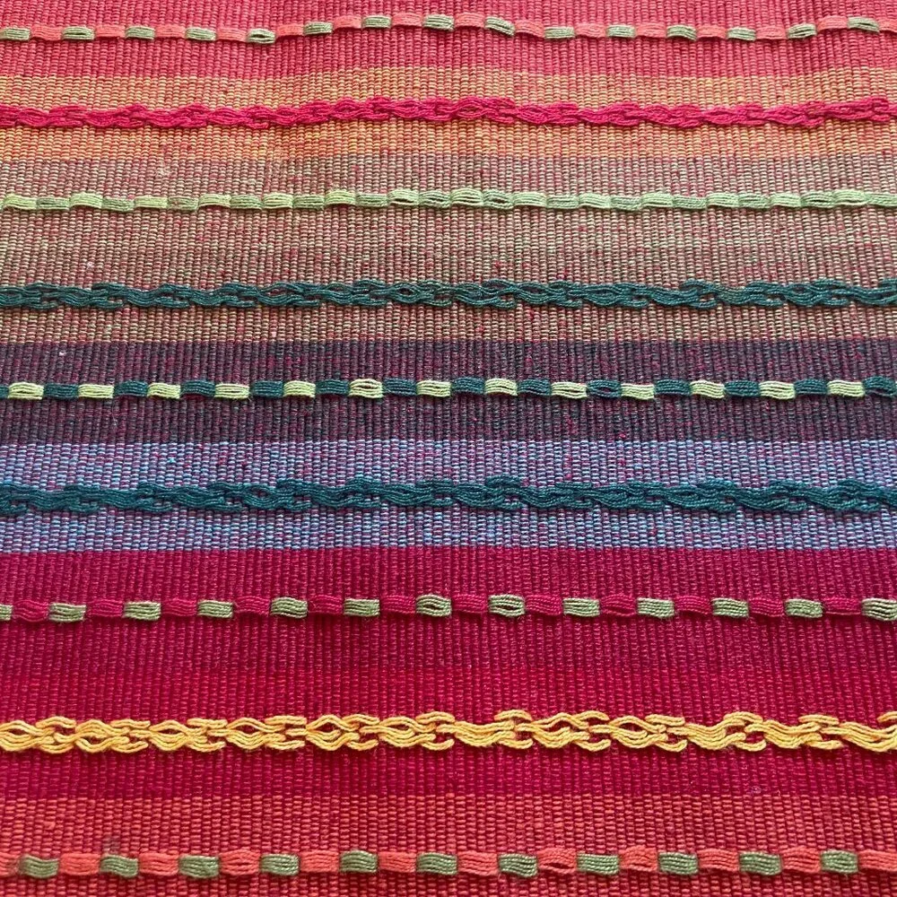 Pier 1 Stripped Colorful Fiesta Fringe 21